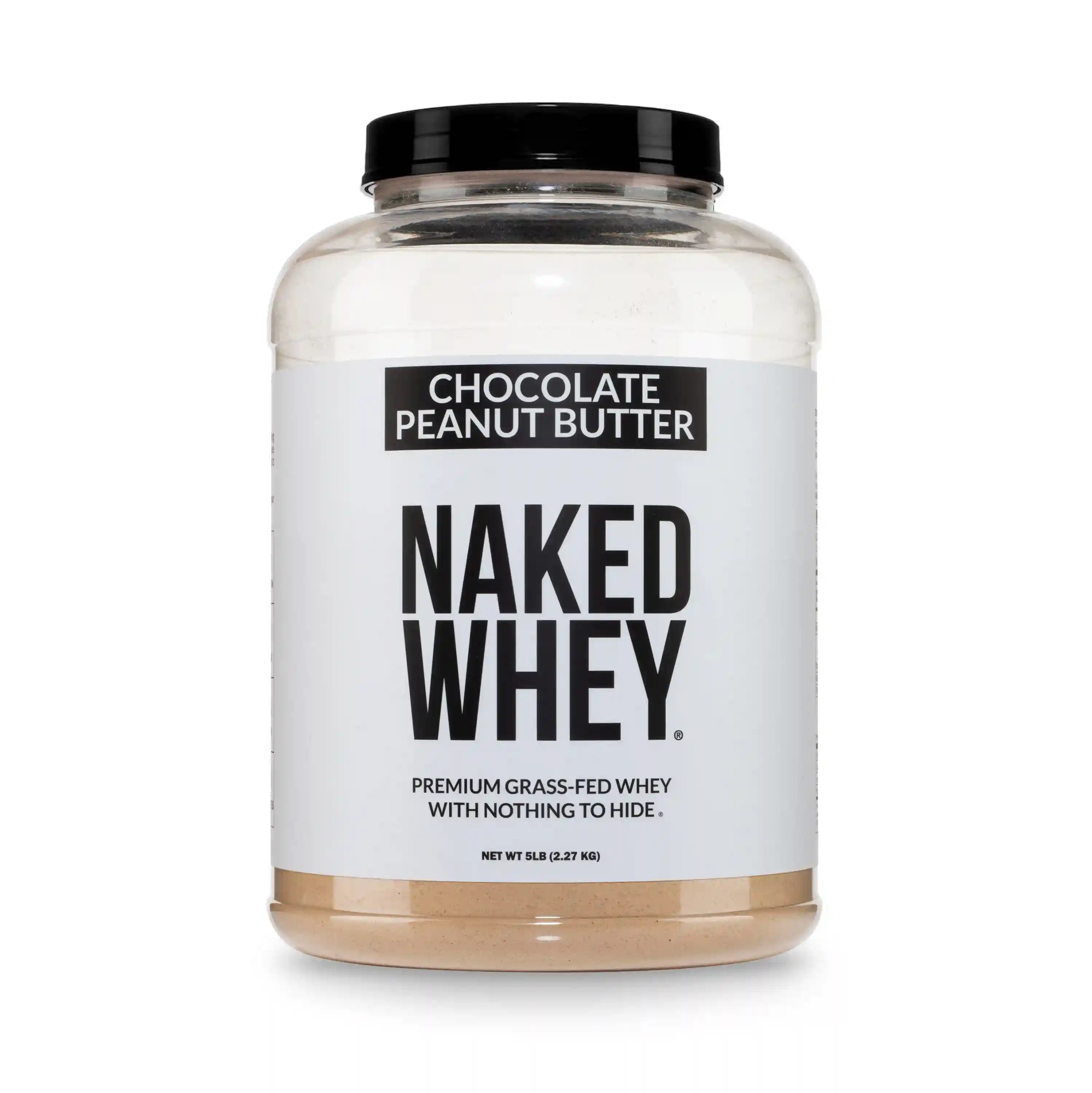 Chocolate Peanut Butter Whey Protein Powder | Naked Whey - 5LB ...
